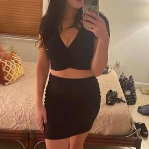 Lulus two piece skirt set